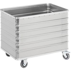 Transportwagen aus Aluminium, ohne Deckel, 415 l Transportwagen aus Aluminium, ohne Deckel, 415 l