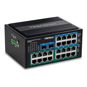 TRENDnet – Hardened Industrial – Switch – 16 x 10/100/1000 (PoE+) + 8 x 10/100/1000 + 2 x 100/1000 SFP – an DIN-Schiene montierbar – PoE+ (480 W) TRENDnet – Hardened Industrial – Switch – 16 x 10/100/1000 (PoE+) + 8 x 10/100/1000 + 2 x 100/1000 SFP – an DIN-Schiene montierbar – PoE+ (480 W)