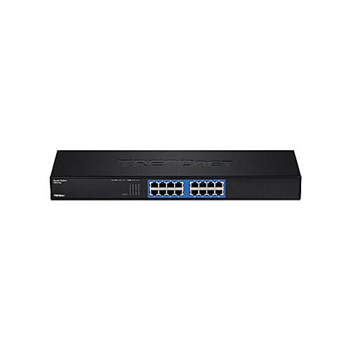 TRENDnet TEG S16g - Switch - 16 x 10/100/1000 - an Rack montierbar - TAA-konform