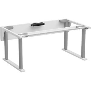 Treston QuatreX Gestell, elektrisch verstellbar, bis 300 kg, B 1825 x T 900 mm, lichtgrau RAL 7035 Treston QuatreX Gestell, elektrisch verstellbar, bis 300 kg, B 1825 x T 900 mm, lichtgrau RAL 7035