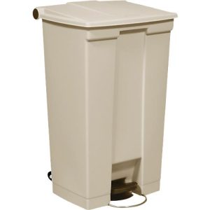 Tretabfalleimer Rubbermaid Legacy, 87 Liter, Step-on, Deckeldämpfer, Kunststoff, beige Tretabfalleimer Rubbermaid Legacy, 87 Liter, Step-on, Deckeldämpfer, Kunststoff, beige