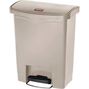 Tretabfalleimer Slim Jim®, Kunststoff, Fassungsvermögen 30 Liter, beige Tretabfalleimer Slim Jim®, Kunststoff, Fassungsvermögen 30 Liter, beige