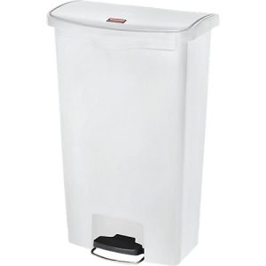 Tretabfalleimer Slim Jim®, Kunststoff, Fassungsvermögen 68 Liter, weiß Tretabfalleimer Slim Jim®, Kunststoff, Fassungsvermögen 68 Liter, weiß