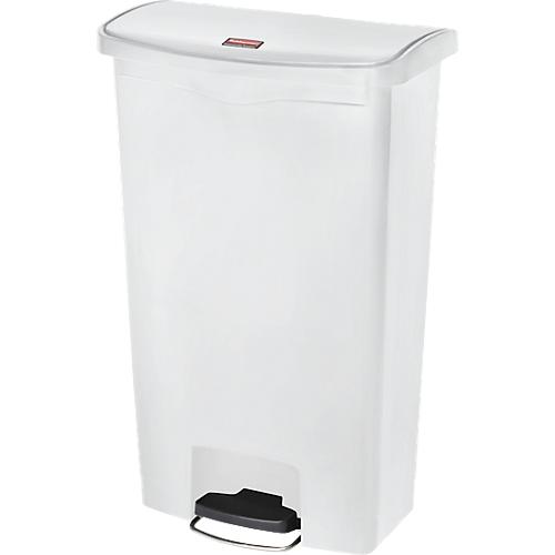 Tretabfalleimer Slim Jim®, Kunststoff, Fassungsvermögen 68 Liter, weiß