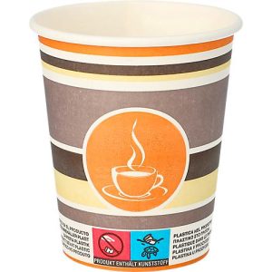 Trinkbecher Papstar To Go, Einweg, 0,2 l, Ø 80 x H 92 mm, FSC®-zertifiziert, Pappe, farbig, 50 Stück Trinkbecher Papstar To Go, Einweg, 0,2 l, Ø 80 x H 92 mm, FSC®-zertifiziert, Pappe, farbig, 50 Stück