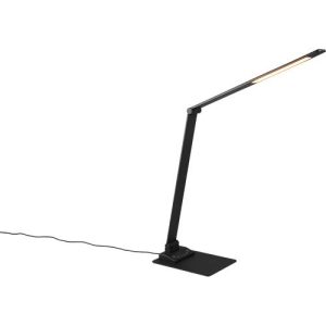 TRIO LED-Tischleuchte TRAVIS, 6,5 W, 650 lm, dimmbar, USB-Ladefunktion, schwarz TRIO LED-Tischleuchte TRAVIS, 6,5 W, 650 lm, dimmbar, USB-Ladefunktion, schwarz