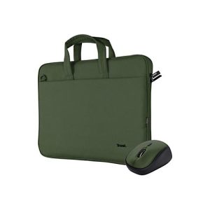 Trust Bologna – Notebook-Tasche – 40.6 cm (16′) – grün – mit Funkmaus