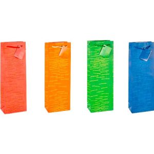 TSI Geschenktasche Laura, für Flaschen, 12 x 8 x 36 cm, reißfest, 12er-Set farbsortiert TSI Geschenktasche Laura, für Flaschen, 12 x 8 x 36 cm, reißfest, 12er-Set farbsortiert