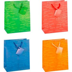 TSI Geschenktasche Laura, mittelgroß, 18 x 10 x 23 cm, reißfest, 12er-Set, farbsortiert TSI Geschenktasche Laura, mittelgroß, 18 x 10 x 23 cm, reißfest, 12er-Set, farbsortiert