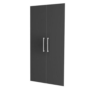 Türenset, für Regale Dante®, B 800 mm, 2 OH, anthrazit Türenset, für Regale Dante®, B 800 mm, 2 OH, anthrazit