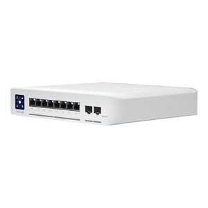 Ubiquiti UniFi Enterprise – Switch – L3 – managed – 8 x 10/100/1000/2.5G (PoE+) + 2 x 1 Gigabit/10 Gigabit SFP+ (Uplink) – Desktop