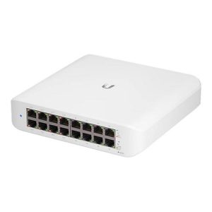Ubiquiti UniFi Switch Lite USW-Lite-16-POE – Switch – managed – 16 x 10/100/1000 (8 PoE+) – Desktop, wandmontierbar – PoE+ (45 W)