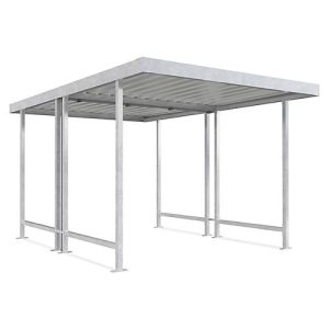Überdachungssystem Modell Leipzig, doppelseitig, Grundeinheit, B 2870 mm, verzinkt Überdachungssystem Modell Leipzig, doppelseitig, Grundeinheit, B 2870 mm, verzinkt