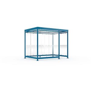 Überdachungssystem WSM Köln K3 d/b, B 3180 x T 2165 x H 2510 mm, Bausatz, enzianblau RAL 5010 Überdachungssystem WSM Köln K3 d/b, B 3180 x T 2165 x H 2510 mm, Bausatz, enzianblau RAL 5010