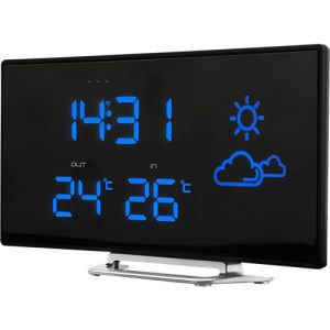 Uhrenradio Soundmaster® FUR100, UKW PLL, mit Funkuhr, Wetterstation & Außensensor, 2 Weckzeiten & 4 Wetterarten, Curved Design, schwarz Uhrenradio Soundmaster® FUR100, UKW PLL, mit Funkuhr, Wetterstation & Außensensor, 2 Weckzeiten & 4 Wetterarten, Curved Design, schwarz