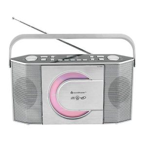 UKW Radio Soundmaster® RCD1755SI, CD/CD-R/CD-RW/CD-MP3, 5 Stationstasten & 10 Festsenderspeicher, Tragegriff, Netz- & Batteriebetrieb, silber UKW Radio Soundmaster® RCD1755SI, CD/CD-R/CD-RW/CD-MP3, 5 Stationstasten & 10 Festsenderspeicher, Tragegriff, Netz- & Batteriebetrieb, silber