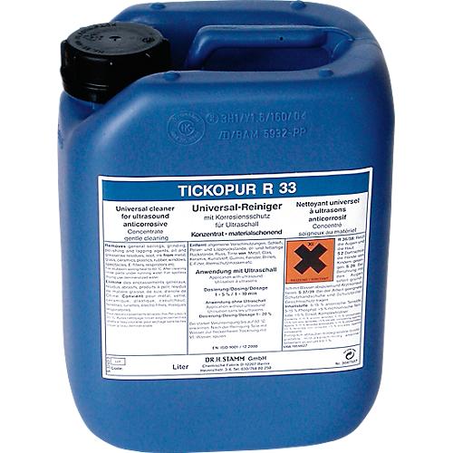 Ultraschall-Reinigungskonzentrat TICKOPUR R 33, mild-alkalisch, mit Korrosionsschutz, Kanister 5 l