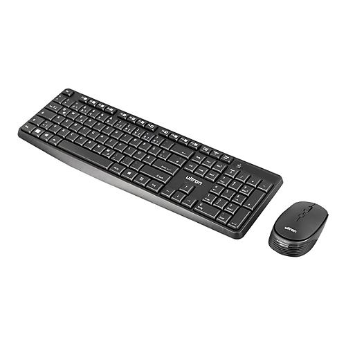 Ultron UMC-300 - Tastatur-und-Maus-Set - kabellos - 2.4 GHz - QWERTZ - Deutsch