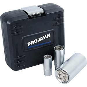Universal-Steckschlüsselkoffer PROJAHN, 3-tlg., 1/4′ und 3/8′ und 1/2′, Kunststoff-Box Universal-Steckschlüsselkoffer PROJAHN, 3-tlg., 1/4′ und 3/8′ und 1/2′, Kunststoff-Box