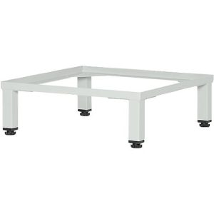 Untergestell für Schließfach Würfel, B 380 x T 370 x H 100 mm, mit 4 Füßen, zerlegt, Stahl, lichtgrau RAL 7035 Untergestell für Schließfach Würfel, B 380 x T 370 x H 100 mm, mit 4 Füßen, zerlegt, Stahl, lichtgrau RAL 7035