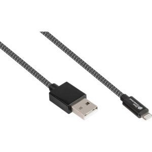 USB 2.0 Lade/-Datenkabel Good Connections, für iPhone/iPad/iPod, MFI-zertifiziert, USB-A an Lightning-Stecker, 12 W, bis 480 Mbit/s, Länge 0,5 m, schwarz USB 2.0 Lade/-Datenkabel Good Connections, für iPhone/iPad/iPod, MFI-zertifiziert, USB-A an Lightning-Stecker, 12 W, bis 480 Mbit/s, Länge 0,5 m, schwarz