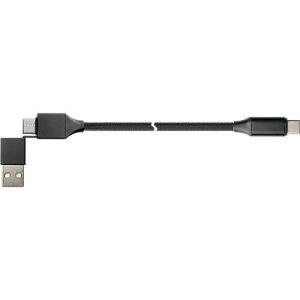 USB 2.0 Lade/-Datenkabel Good Connections PYTHON® Serie, 2-in-1, USB-A + USB-C an USB-C, Leistung 60 W, bis 480 Mbit/s, Textilmantel, Länge 1 m, schwarz USB 2.0 Lade/-Datenkabel Good Connections PYTHON® Serie, 2-in-1, USB-A + USB-C an USB-C, Leistung 60 W, bis 480 Mbit/s, Textilmantel, Länge 1 m, schwarz