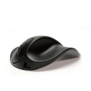 USB Maus BakkerElkhuizen HandShoeMouse Wireless, 1500 dpi, 2 Tasten + Scrollrad, USB 2.0, für Rechtshänder, Größe M