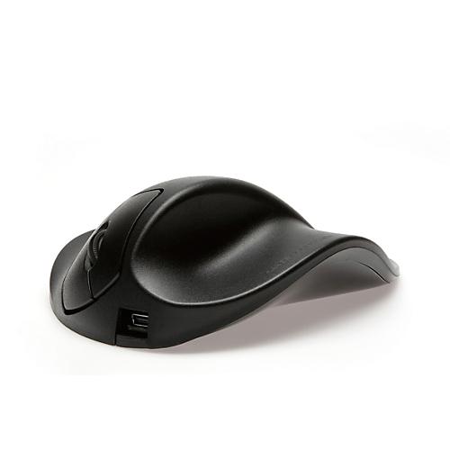 USB Maus BakkerElkhuizen HandShoeMouse Wireless, 1500 dpi, 2 Tasten + Scrollrad, USB 2.0, für Rechtshänder, Größe M