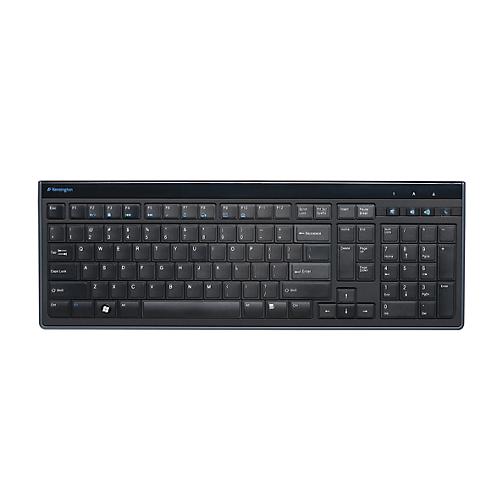 USB Tastatur Kensington Advance Fit™ K72357DE, deutsches Full-Size Layout, Füße um 30° klappbar, mit USB-Kabel, matt-schwarz