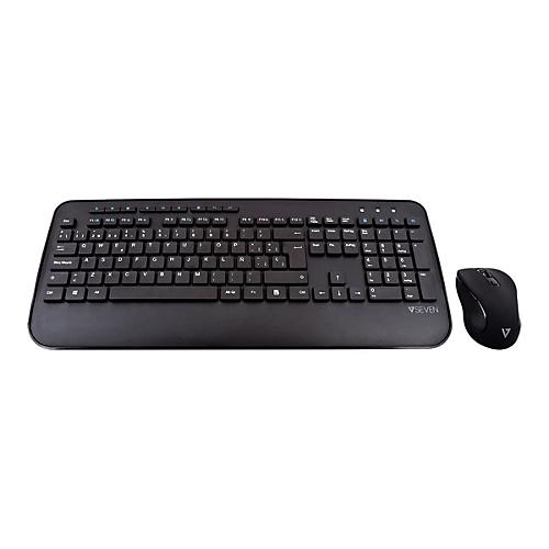 V7 CKW300ES - Tastatur-und-Maus-Set - kabellos - QWERTY - Spanisch