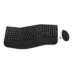 V7 CKW500BTDE – Tastatur-und-Maus-Set – kabellos – Bluetooth, 2.4 GHz – QWERTZ – Deutsch