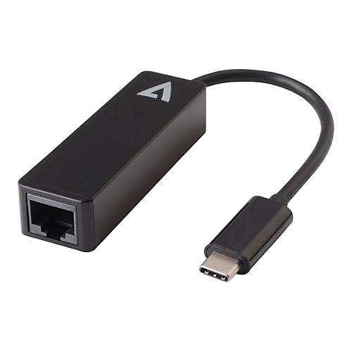 V7 - Netzwerkadapter - USB-C - 1GbE - Schwarz