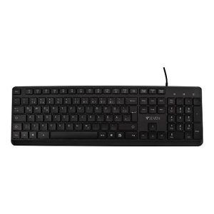 V7 Pro KU350ES – Tastatur – USB – QWERTY – Spanisch – Schwarz