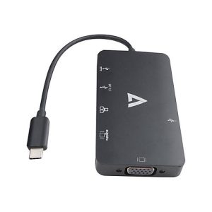 V7 V7UC-U3CRJ45HDVG-BLK – Dockingstation – USB-C – VGA, HDMI – 1GbE
