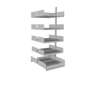 Variabo Freiarmregal, Anbaufeld, doppelseitig, 400 mm Fachtiefe, 750 x 2000 mm Variabo Freiarmregal, Anbaufeld, doppelseitig, 400 mm Fachtiefe, 750 x 2000 mm
