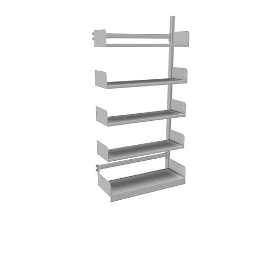Variabo Freiarmregal, Anbaufeld, einseitig, 300 mm Fachbodentiefe, 1000 x 2000 mm