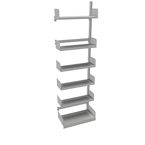 Variabo Freiarmregal, Anbaufeld, einseitig, 300 mm Fachbodentiefe, 750 x 2500 mm