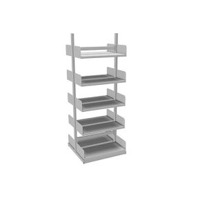 Variabo Freiarmregal, Grundfeld, doppelseitig, 300 mm Fachtiefe, 750 x 2000 mm Variabo Freiarmregal, Grundfeld, doppelseitig, 300 mm Fachtiefe, 750 x 2000 mm