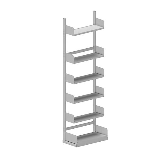 Variabo Freiarmregal, Grundfeld, einseitig, 300 mm Fachbodentiefe, 750 x 2500 mm