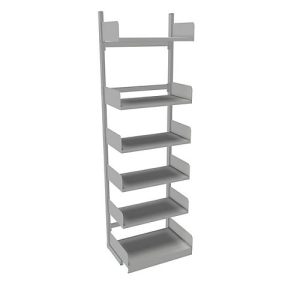 Variabo Freiarmregal, Grundfeld, einseitig, 400 mm Fachbodentiefe, 750 x 2500 mm Variabo Freiarmregal, Grundfeld, einseitig, 400 mm Fachbodentiefe, 750 x 2500 mm
