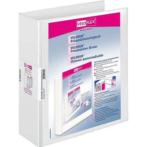 VELOFLEX Ringbuch VELODUR, A4, 2-Ring-Mechanik, Rückenbreite 70 mm, weiß