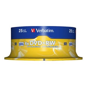 Verbatim – DVD+RW x 25 – 4.7 GB – Speichermedium