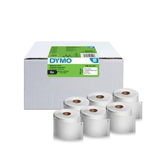 Versandetiketten Dymo® 2177565, extra groß, 102 x 210 mm, für Internetmarken, permanenthaftend, Papier, weiß, 6 Rollen mit jeweils 140 Stück Versandetiketten Dymo® 2177565, extra groß, 102 x 210 mm, für Internetmarken, permanenthaftend, Papier, weiß, 6 Rollen mit jeweils 140 Stück