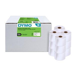 Versandetiketten Dymo® S0722420, 54 x 101 mm, für Internetmarken, permanenthaftend, Papier, weiß, 12 Rollen mit jeweils 220 Stück Versandetiketten Dymo® S0722420, 54 x 101 mm, für Internetmarken, permanenthaftend, Papier, weiß, 12 Rollen mit jeweils 220 Stück