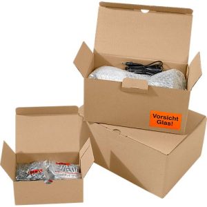Versandkartons mit Automatikboden, Innenmaße L 270 x B 140 x H 130 mm, 100 Stück + 250 Lieferscheintaschen DEBATEC, DIN lang, Fenster & Aufdruck, rot Versandkartons mit Automatikboden, Innenmaße L 270 x B 140 x H 130 mm, 100 Stück + 250 Lieferscheintaschen DEBATEC, DIN lang, Fenster & Aufdruck, rot