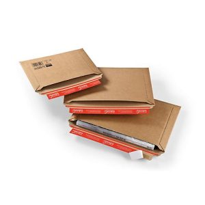Versandtasche für Querbefüllung aus Wellpappe, braun, 270x185x-50 mm Versandtasche für Querbefüllung aus Wellpappe, braun, 270x185x-50 mm