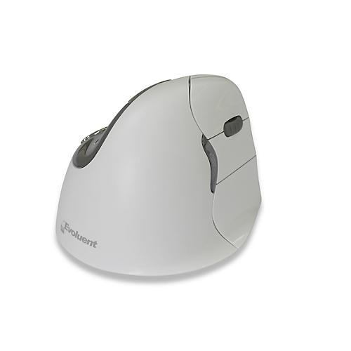 Vertikalmaus Evoluent4 Right Hand White Bluetooth, 5-Tasten-Maus, Scrollrad, kabellos
