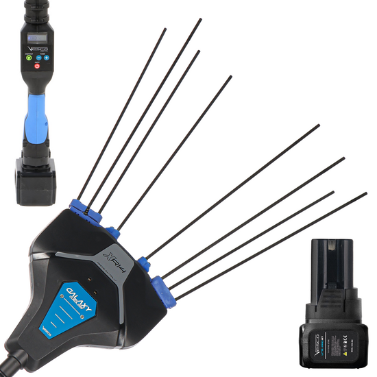 VESCO GALAXY XR14F.1 - Akku-Olivenrüttler - 250 cm fester Schaft - 14,4 V 6 Ah