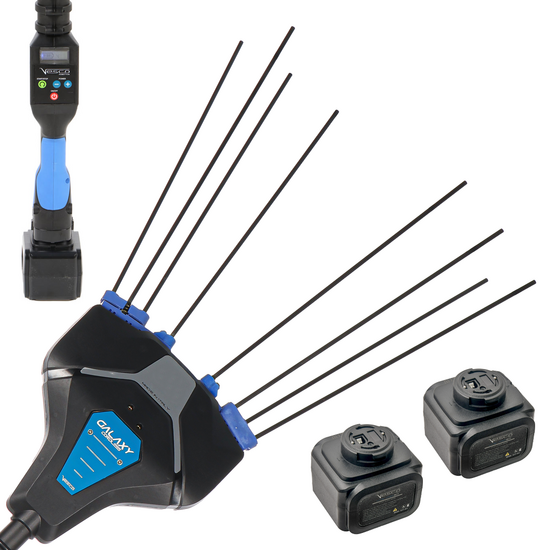 VESCO GALAXY XR21F.1 - Olivenrüttler mit Lithium-Batterie - Fester Schaft 250 cm - 2x 21,6 V 4,5 Ah