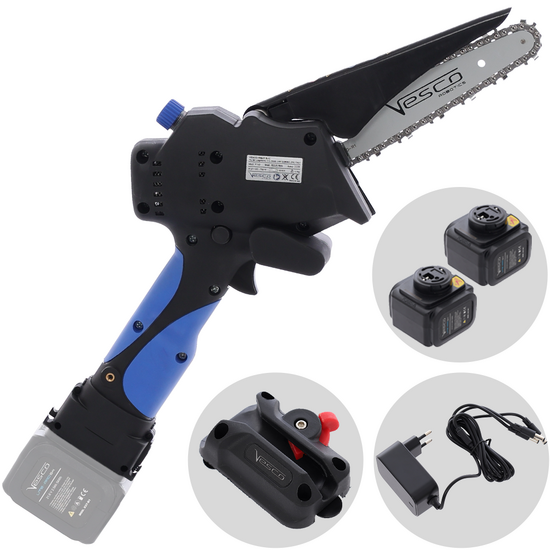 Vesco X150 - Akku-Handkettensäge - 2 Akkus x 21.6V 2.5Ah